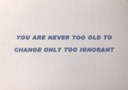 &#39;Ignorance&#39; postcard