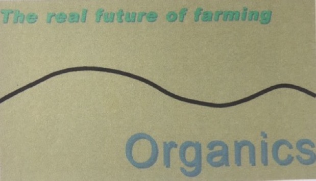 &#39;Organics&#39; postcard